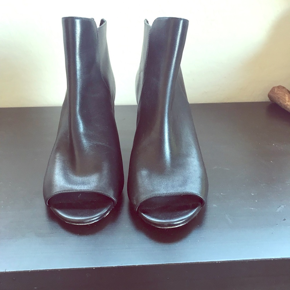 Tory Burch peep toe ankle boot
